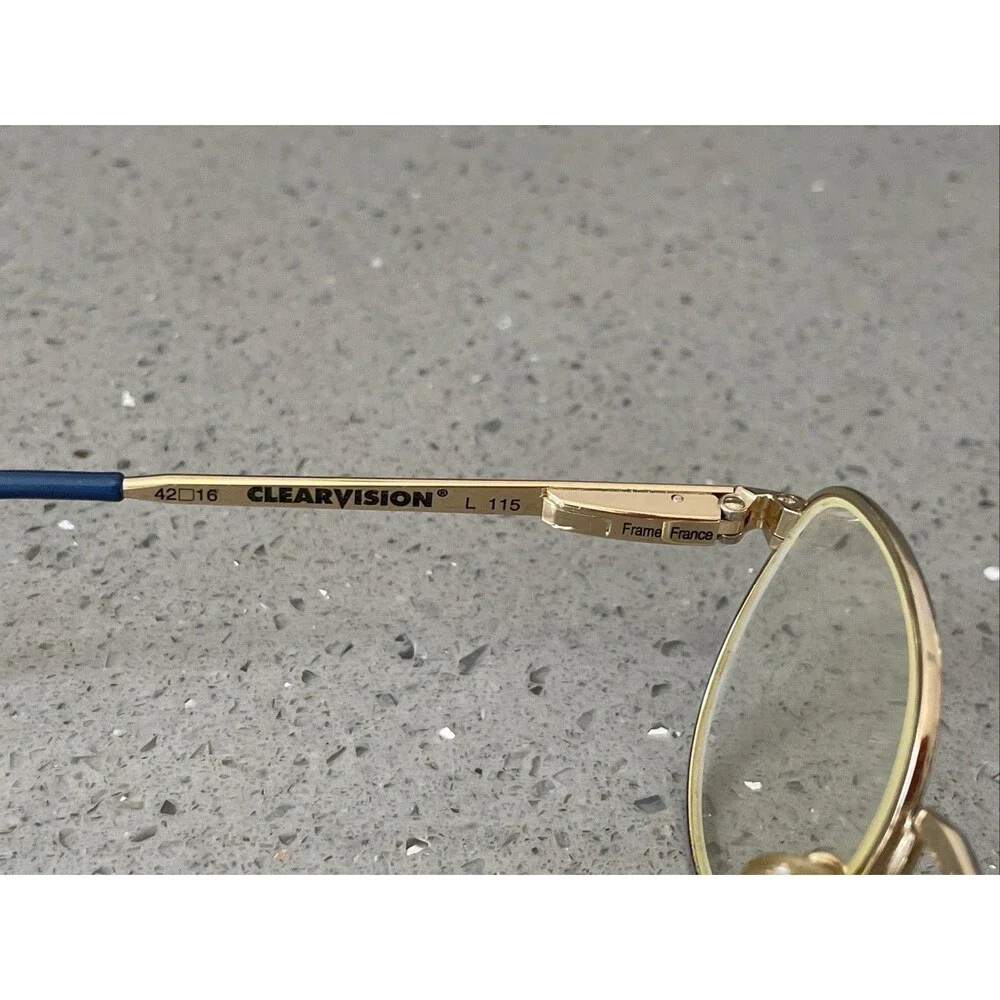 Fisher Price Eyeglasses Frames ONLY FRANCE BRANDON Blue Wow 42-16-115mm Full Rim